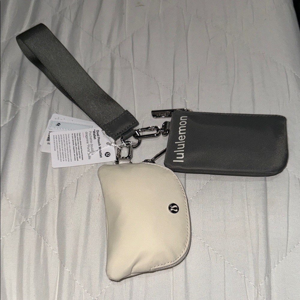lululemon athletica Gray and Cream Phone Holster Set